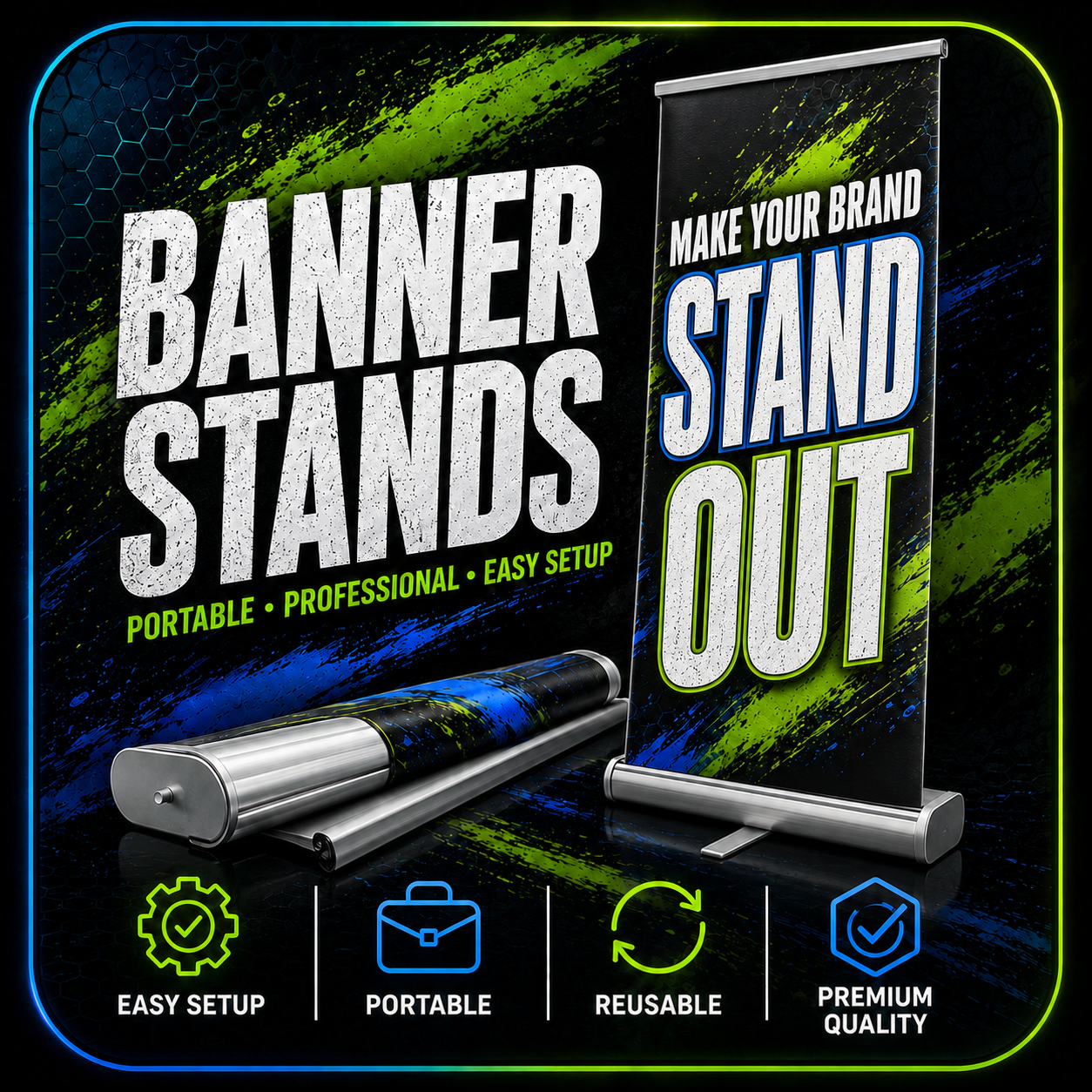 Banner Stands  33x81