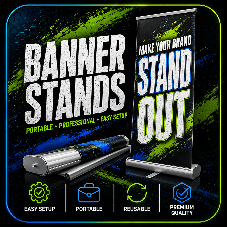 Banner Stands  33x81